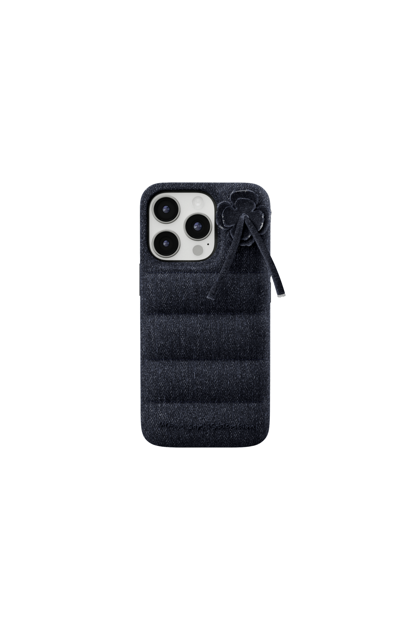 ★Urban Sophistication★ THE PUFFER CASE iPhoneケース the-puffer-case-denim-flower-