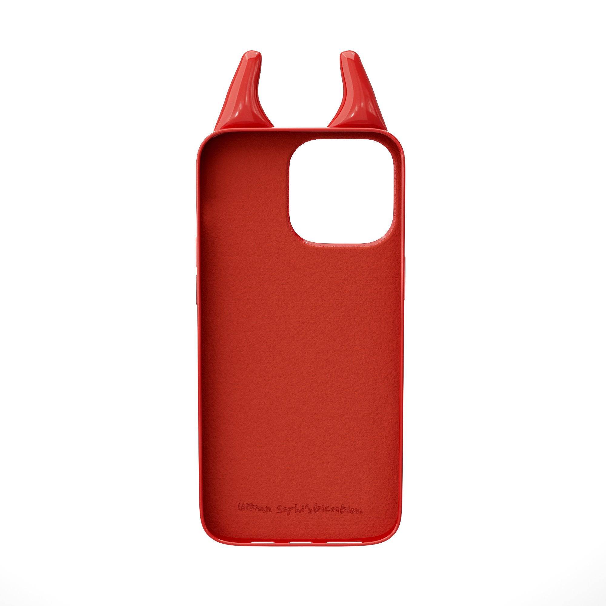 urban sophisticated レッド iPhone16pro デビル The Puffer Case® - Devil in Red | Urban Sophistication