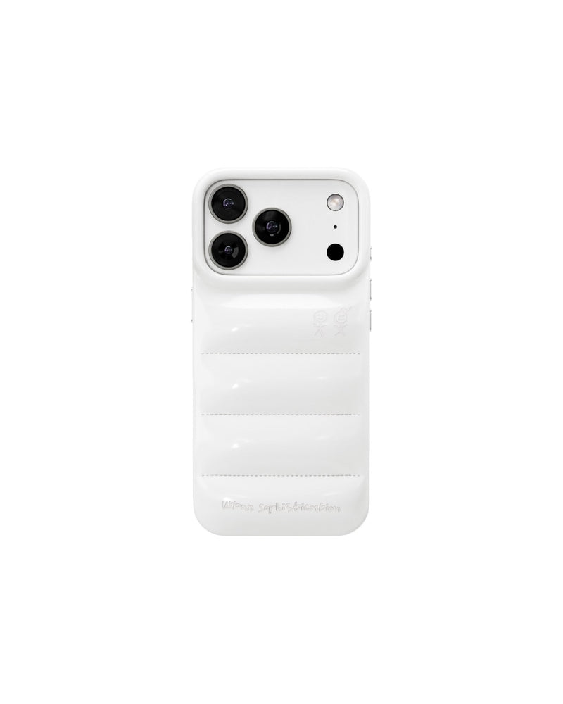 The Puffer Case® - Marshmallow Latte, rear view | phone-size_iphone-17-pro|