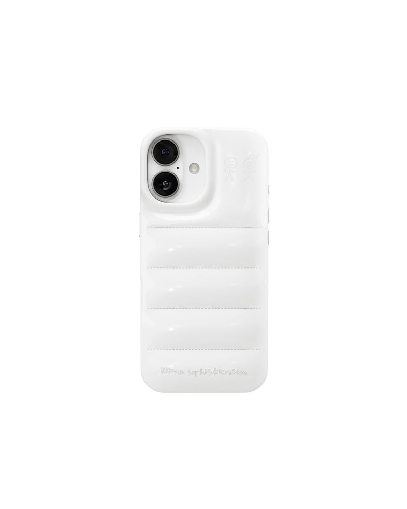 The Puffer Case® - Marshmallow Latte, rear view | phone-size_iphone-17|