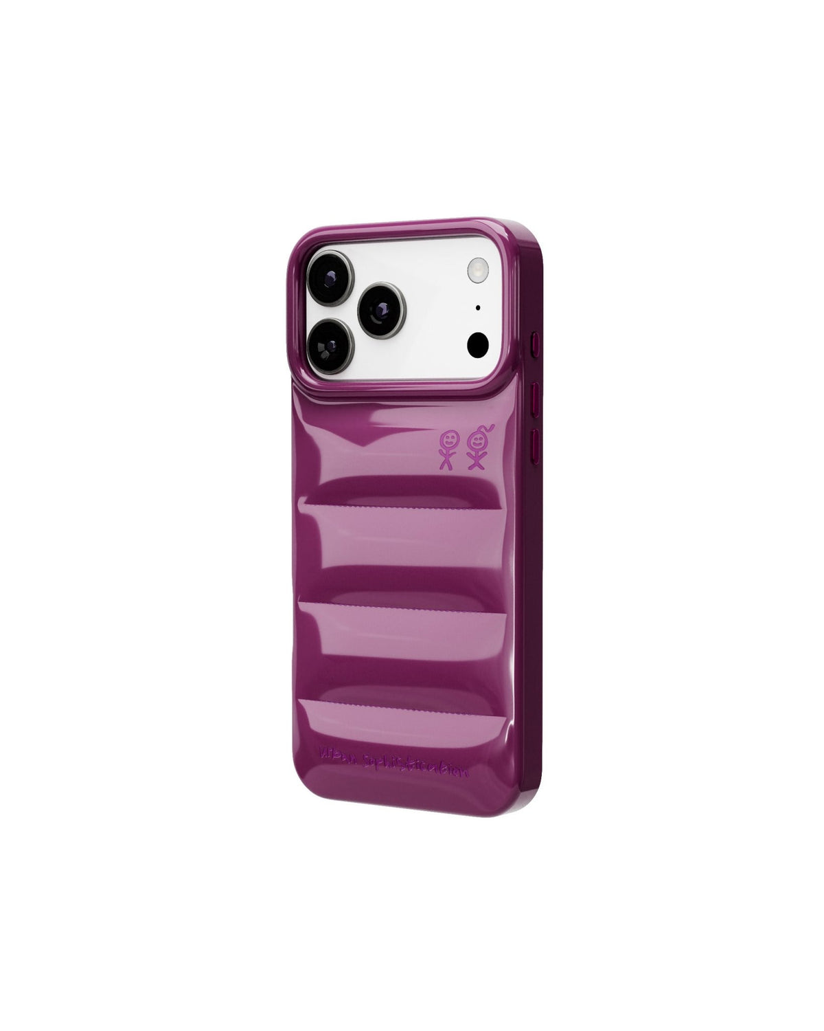 The Puffer Case® - Mixed Berries, angled view | phone-size_iphone-17-pro-max|