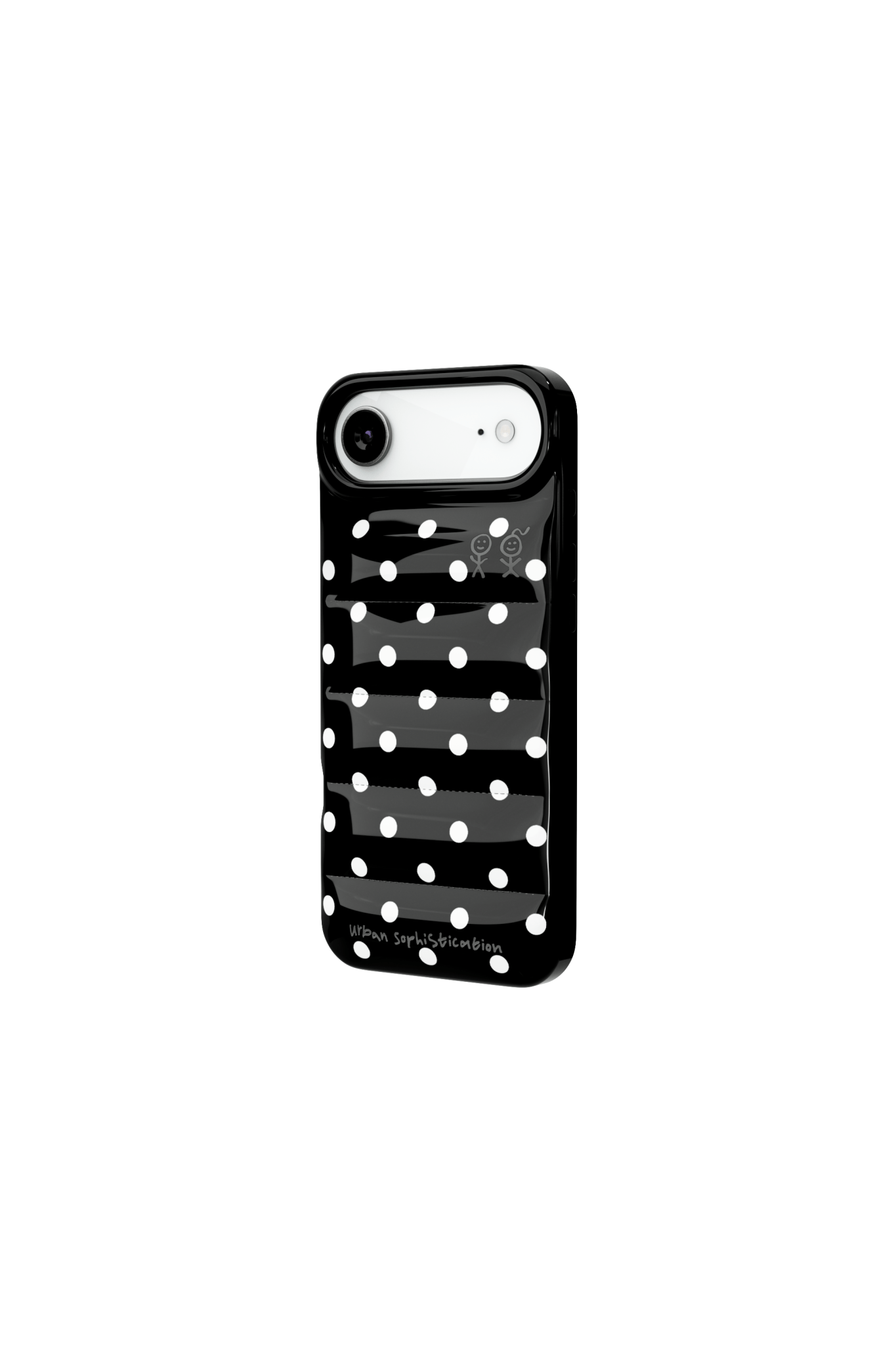 Urban Sophistication ドット iPhone16Proケース urban sophistication ドット iPhone16pro The Puffer Case® - Polka Dots