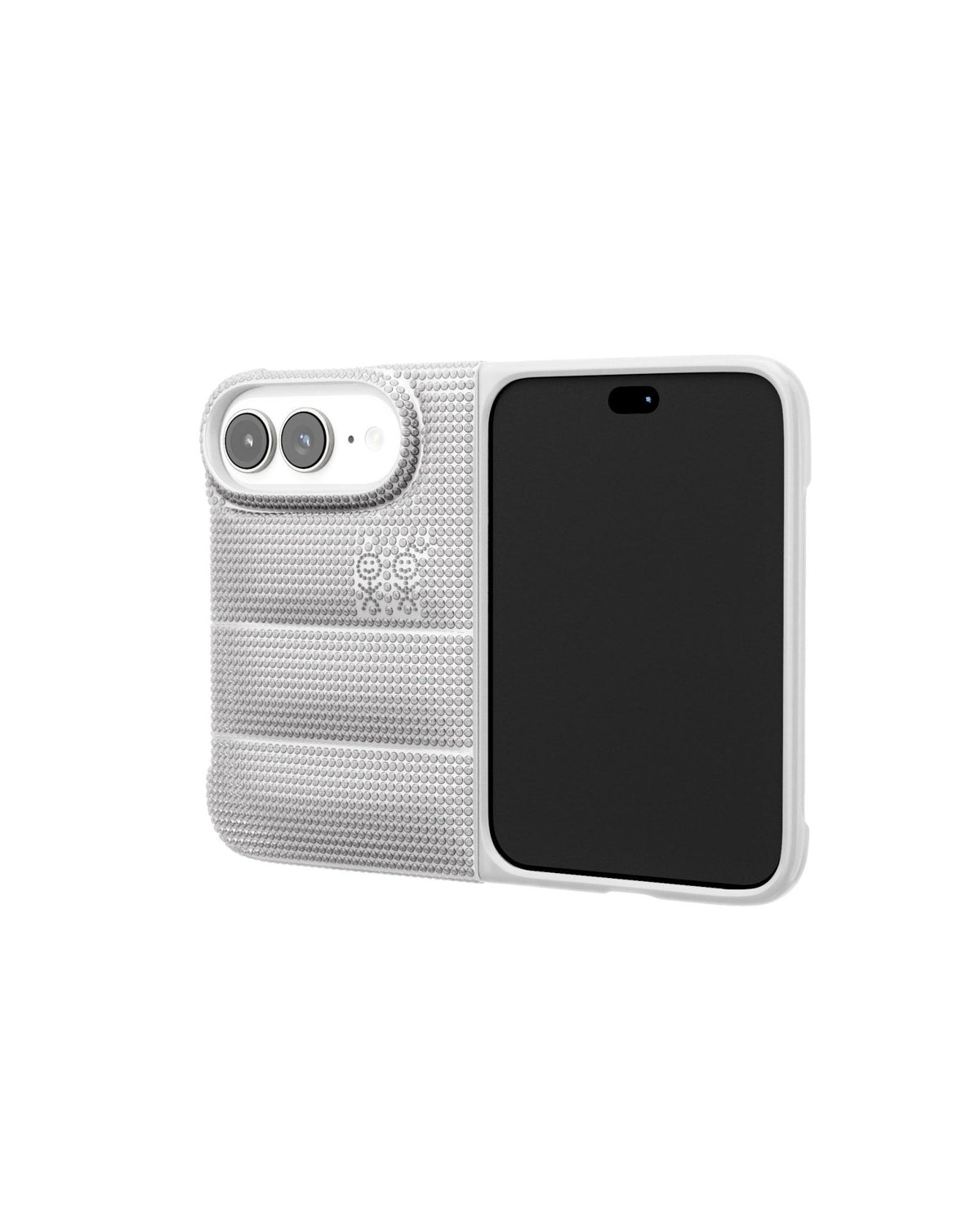The Puffer Case® - Rhinestones in Silver