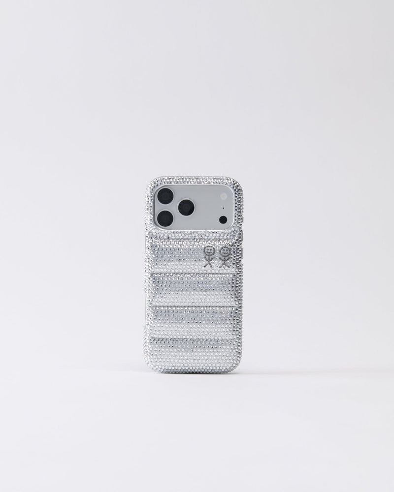The Puffer Case® - Rhinestones in Silver