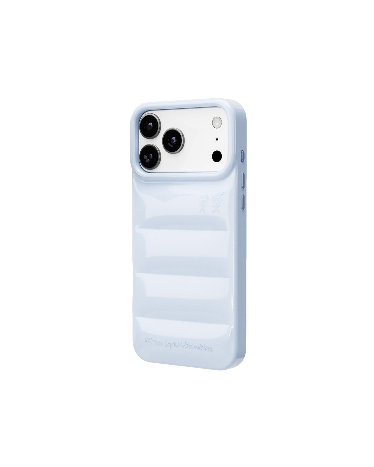 The Puffer Case® - Slushy, angled view | phone-size_iphone-17-pro-max|