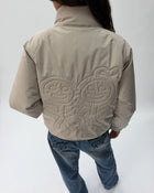 The Puffer Jacket (Trench) in Oat Milk 02