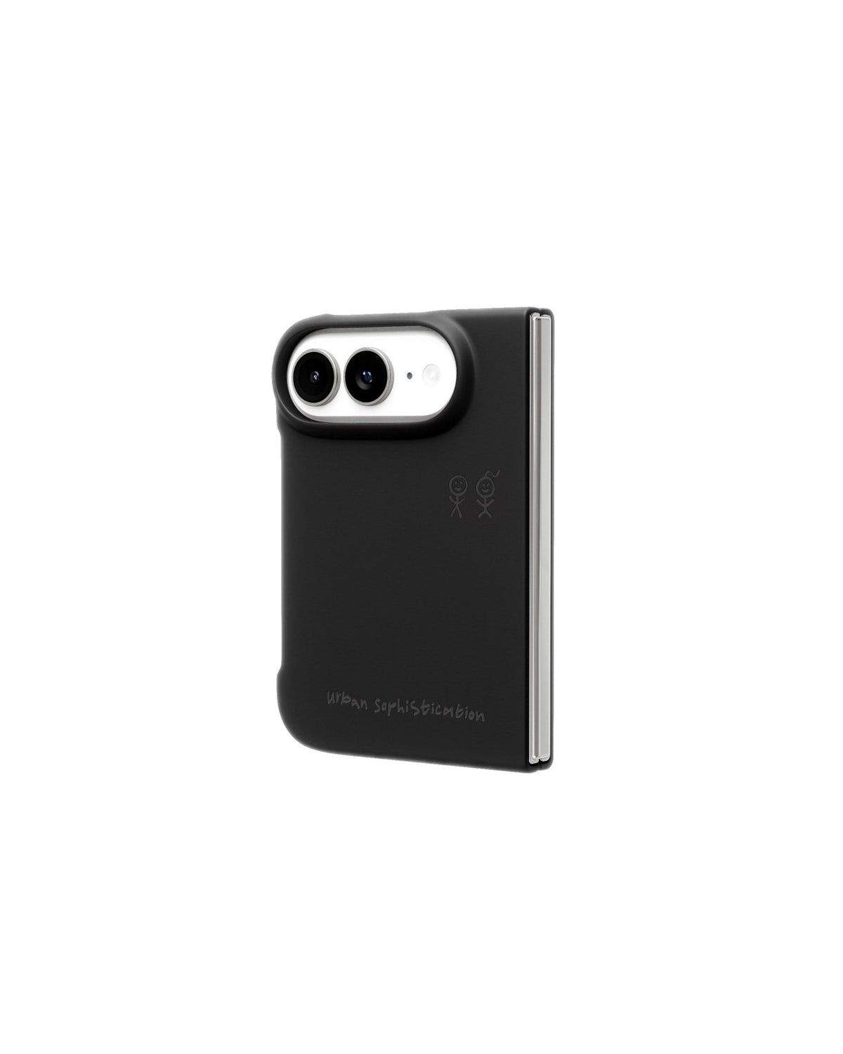 The Skinny Case - Black, angled view | phone-size_iphone-duo|