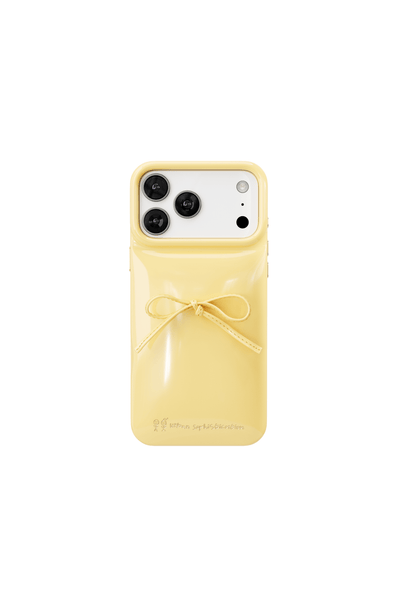 Urban Sophistication BOWリボン iPhone14Pro The Soap Case® - Delicate Bow in Butter | Urban Sophistication