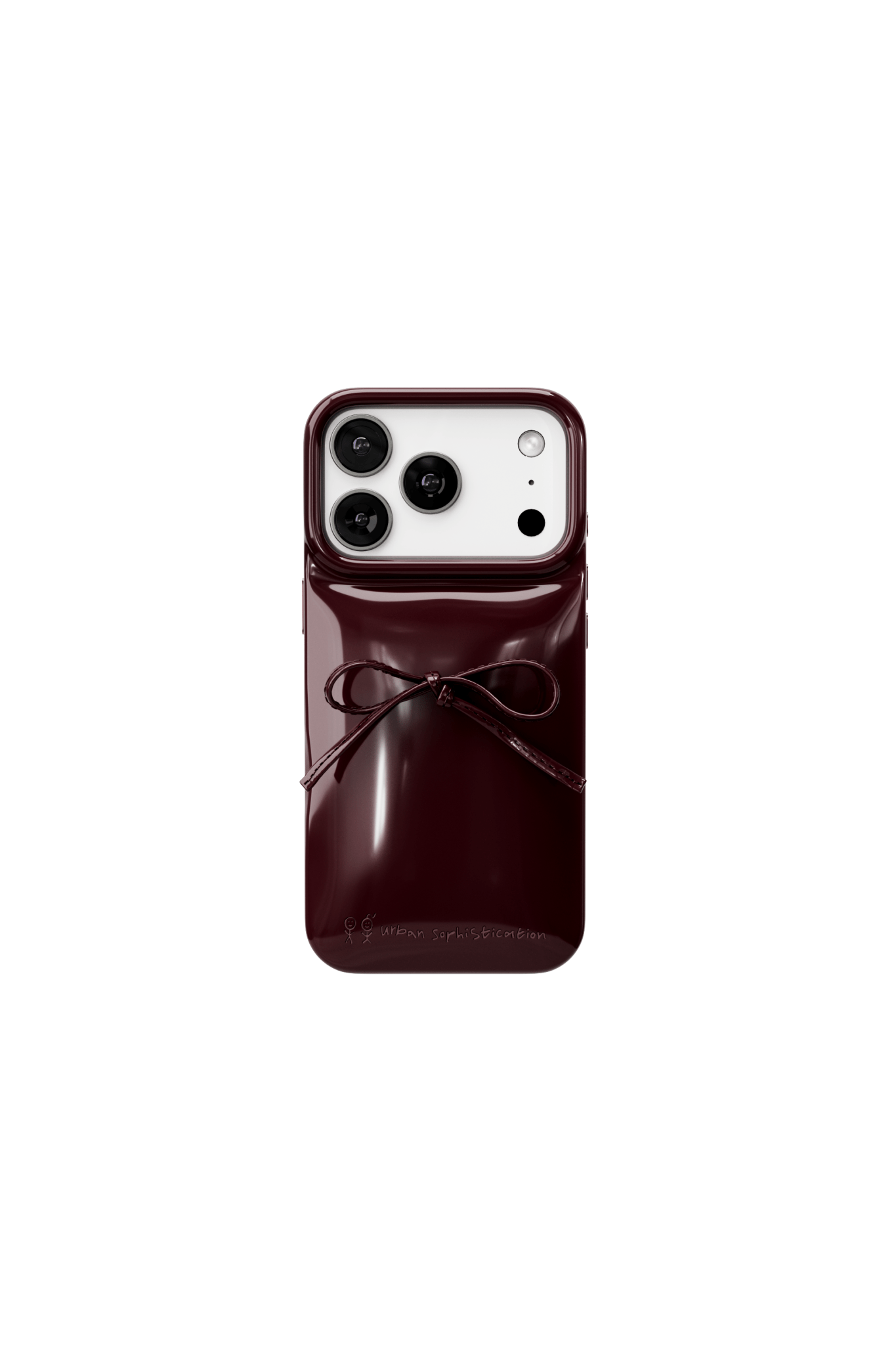 The Soap Case® - Delicate Bow in Dark Cherry