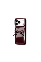 The Soap Case® - Delicate Bow in Dark Cherry