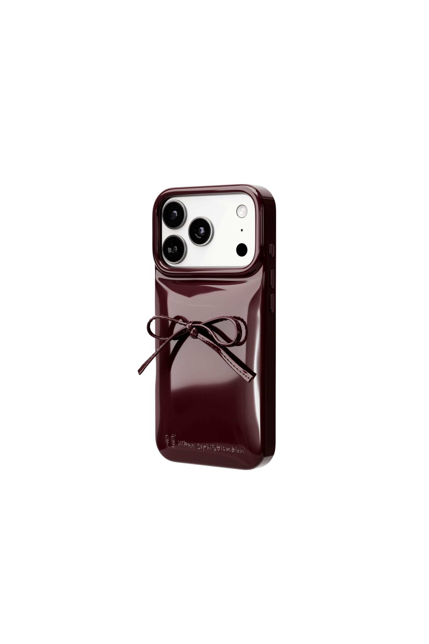 The Soap Case® - Delicate Bow in Dark Cherry