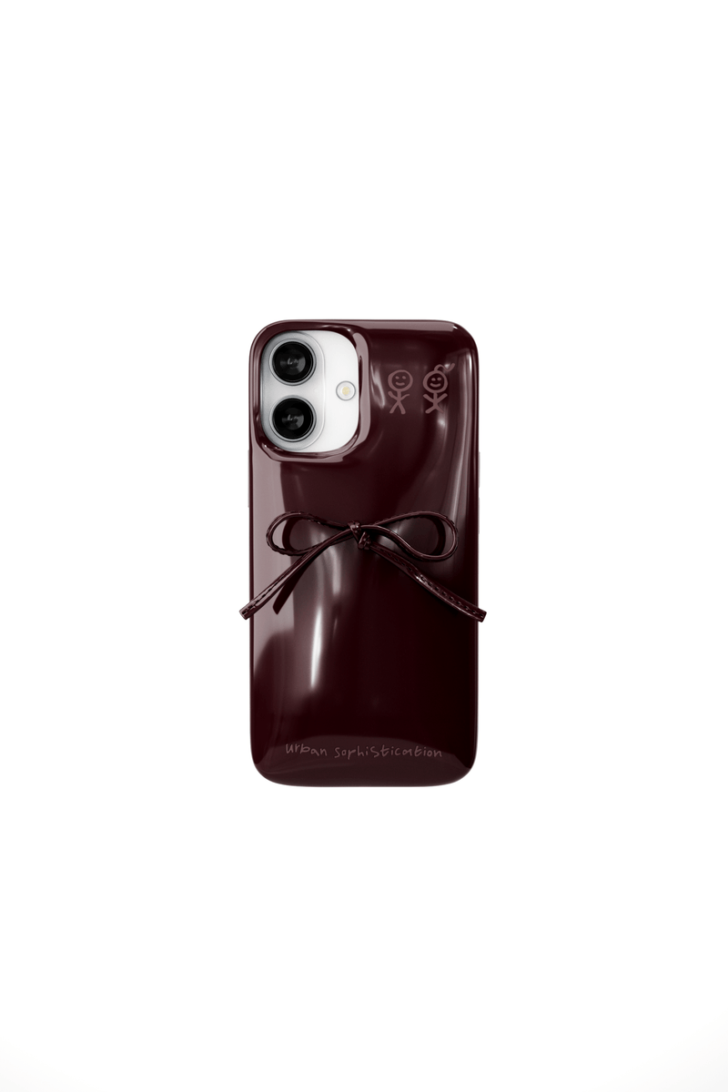The Soap Case® - Delicate Bow in Dark Cherry