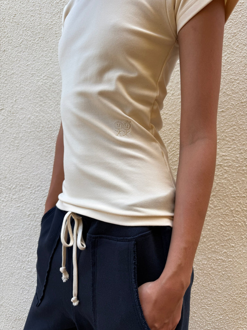 Tight Hug T-Shirt in Butter