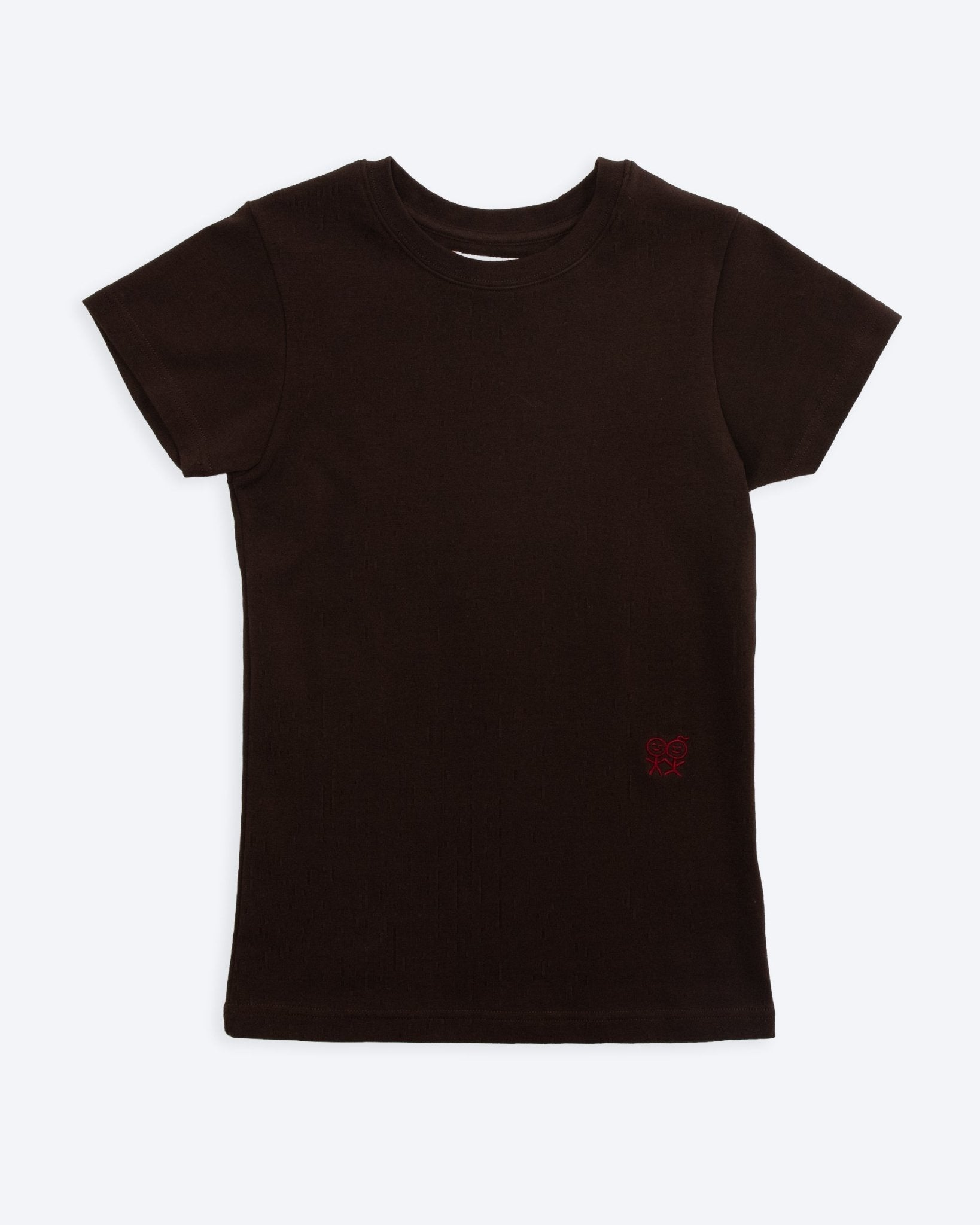 Tight Hug T-Shirt in Dark Brown