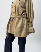 TJ01 Cropped Trench Jacket Honey 03 View PDP