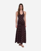 Waldorf Dress in Brown Polka Dots