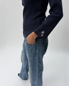 WS01 Waffle Henley Navy 02 View PDP