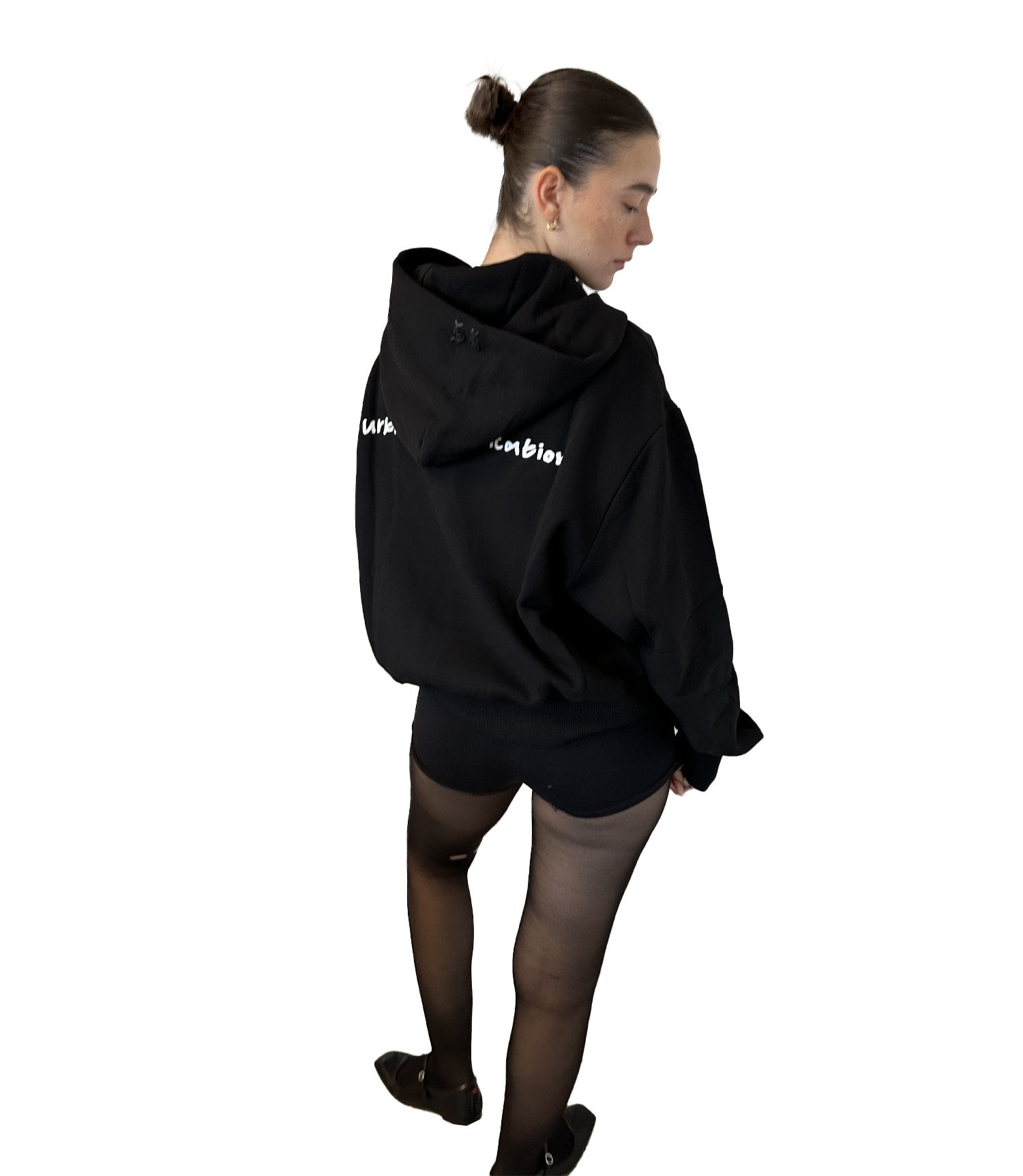 BLACK LOGO HOODIE - Urban Sophistication