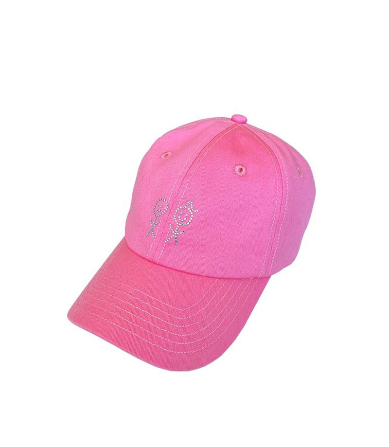 PINK RHINESTONES CAP - Urban Sophistication